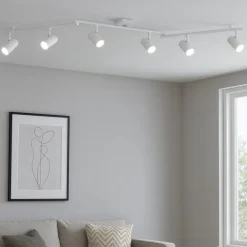 Plafoniere Moderne-Selezionato da Mazzolaluce Plafoniera led bianco con spot orientabili monofase
