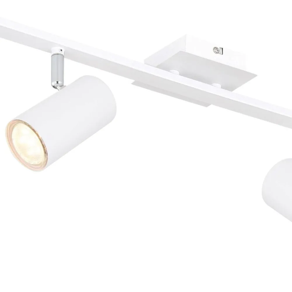 Plafoniere Moderne-Selezionato da Mazzolaluce Plafoniera led bianco con spot orientabili monofase