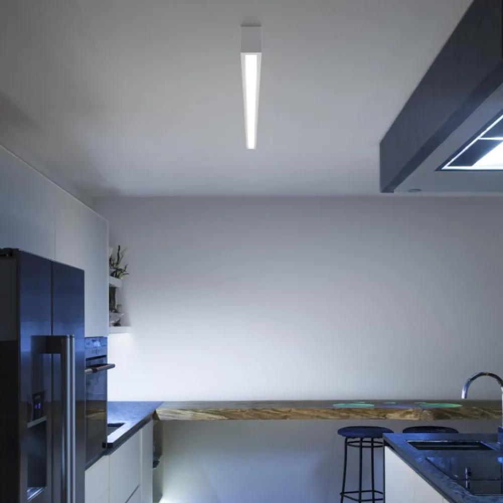 Plafoniere Moderne-Linea Light Plafoniera led box rettangolare 20w 4000k bianca
