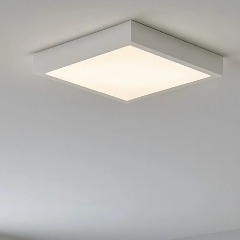 Plafoniere Moderne-Linea Light Plafoniera led box sq 17w 3000k quadrata bianca