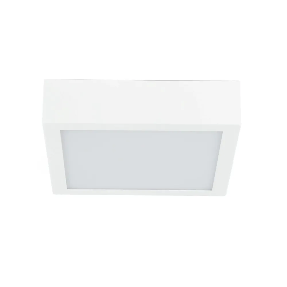 Plafoniere Moderne-Linea Light Plafoniera led box sq 17w 3000k quadrata bianca