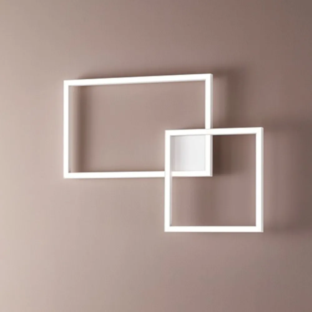 Plafoniere Moderne-Perenz Illuminazione Plafoniera led cct 3000k 4000k 6000k moderna perenz cross bianco