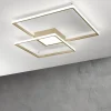 Plafoniere Moderne-Ondaluce Plafoniera led da cucina dowel pc moderna 38w-8w dimmerabile