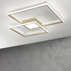 Plafoniere Moderne-Ondaluce Plafoniera led da cucina dowel pc moderna 38w-8w dimmerabile