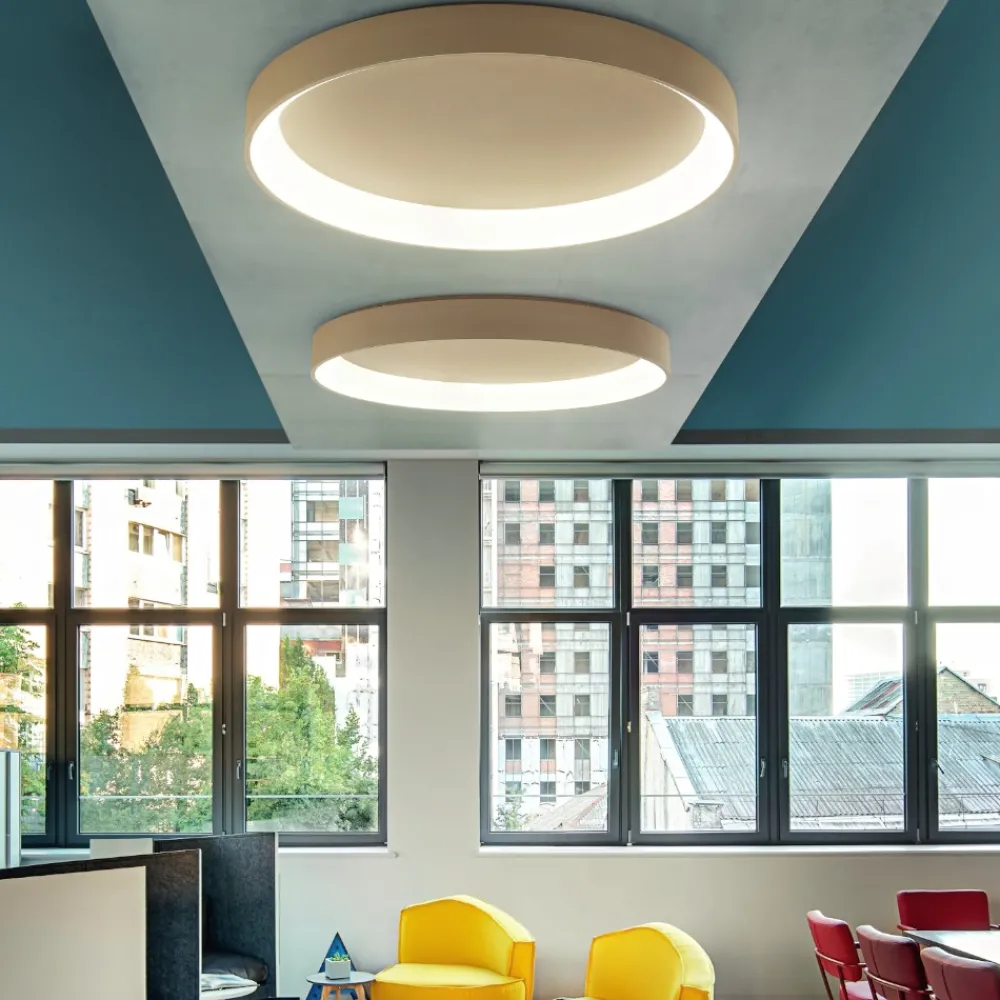 Plafoniere Moderne-Affralux Plafoniera led da cucina moderna 3200k-4000k band diodi sabbia