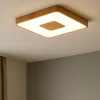 Plafoniere Moderne-Selezionato da Mazzolaluce Plafoniera led da 2700k a 5000k quadrata effetto legno con telecomando wi-fii