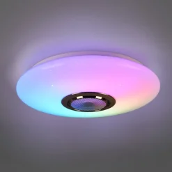 Plafoniere Moderne-Selezionato da Mazzolaluce Plafoniera led da 3000k a 6000k rgb con altoparlante
