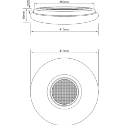 Plafoniere Moderne-Selezionato da Mazzolaluce Plafoniera led da 3000k a 6000k rgb con altoparlante