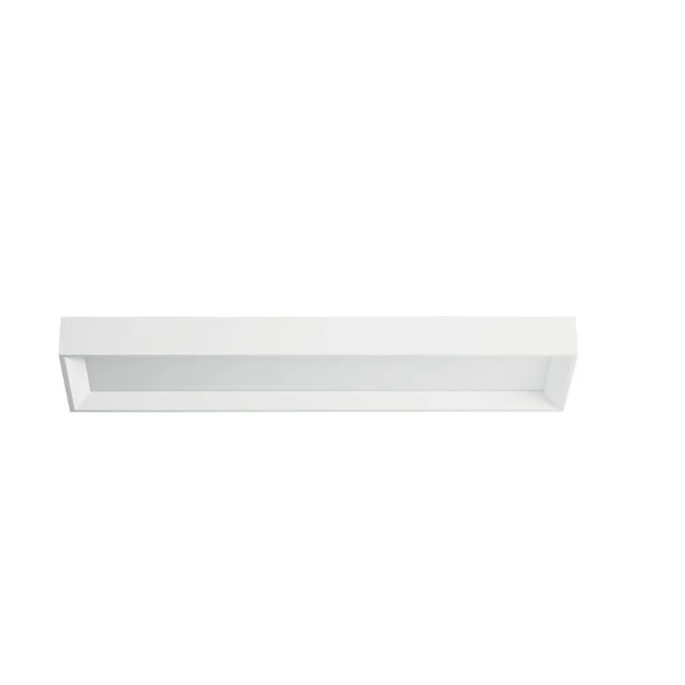 Plafoniere Moderne-Linea Light Plafoniera led da ufficio 3000k tara bianco ip40