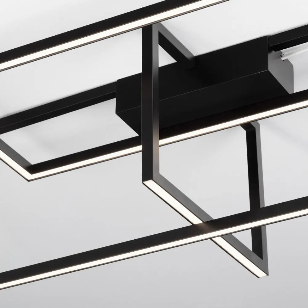 Plafoniere Moderne-Selezionato da Mazzolaluce Plafoniera led design moderna per camera da letto nera