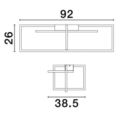 Plafoniere Moderne-Selezionato da Mazzolaluce Plafoniera led design moderna per camera da letto nera