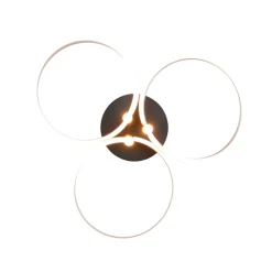 Plafoniere Moderne-Selezionato da Mazzolaluce Plafoniera led design moderna grigio alluminio dimmerabile
