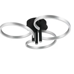 Plafoniere Moderne-Selezionato da Mazzolaluce Plafoniera led design moderna grigio alluminio dimmerabile