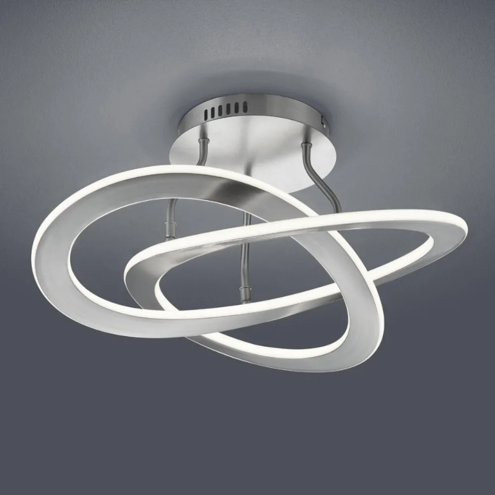 Plafoniere Moderne-Selezionato da Mazzolaluce Plafoniera led design moderna 40w 3000k dimmerabile grigio