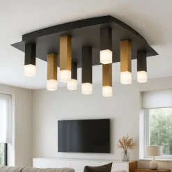 Plafoniere Moderne-Eglo Plafoniera led design originale per salotto estanterios