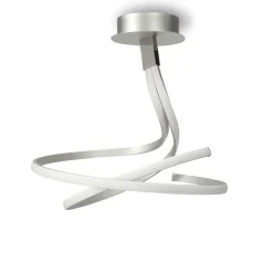 Plafoniere Moderne-Selezionato da Mazzolaluce Plafoniera led design per cucina moderna grigio cromo