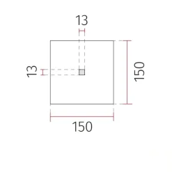 Plafoniere Moderne-Selezionato da Mazzolaluce Plafoniera led di gesso ceramico pitturabile quadrato led 6w 4000k