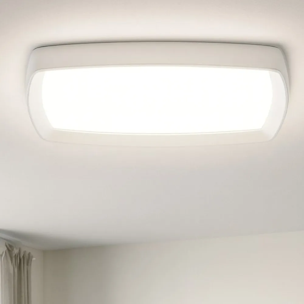 Plafoniere Moderne-Linea Light Plafoniera led 3000k bianca 62cm reiki ip44