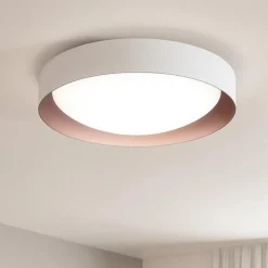 Plafoniere Moderne-Linea Light Plafoniera led 3000k bianco rame crew 2