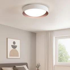 Plafoniere Moderne-Linea Light Plafoniera led 3000k bianco rame crew 2