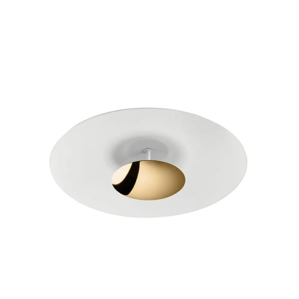 Plafoniere Moderne-Linea Light Plafoniera led 3000k design tondo horizon oro