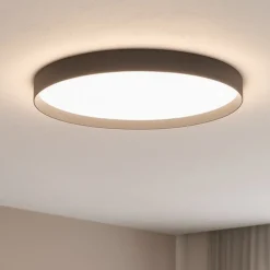 Plafoniere Moderne-Ideal Lux Plafoniera led 4000k fly pl d45 nera tonda