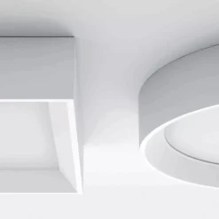 Plafoniere Moderne-Linea Light Plafoniera led 3000k ip40 tara 31cm bianca