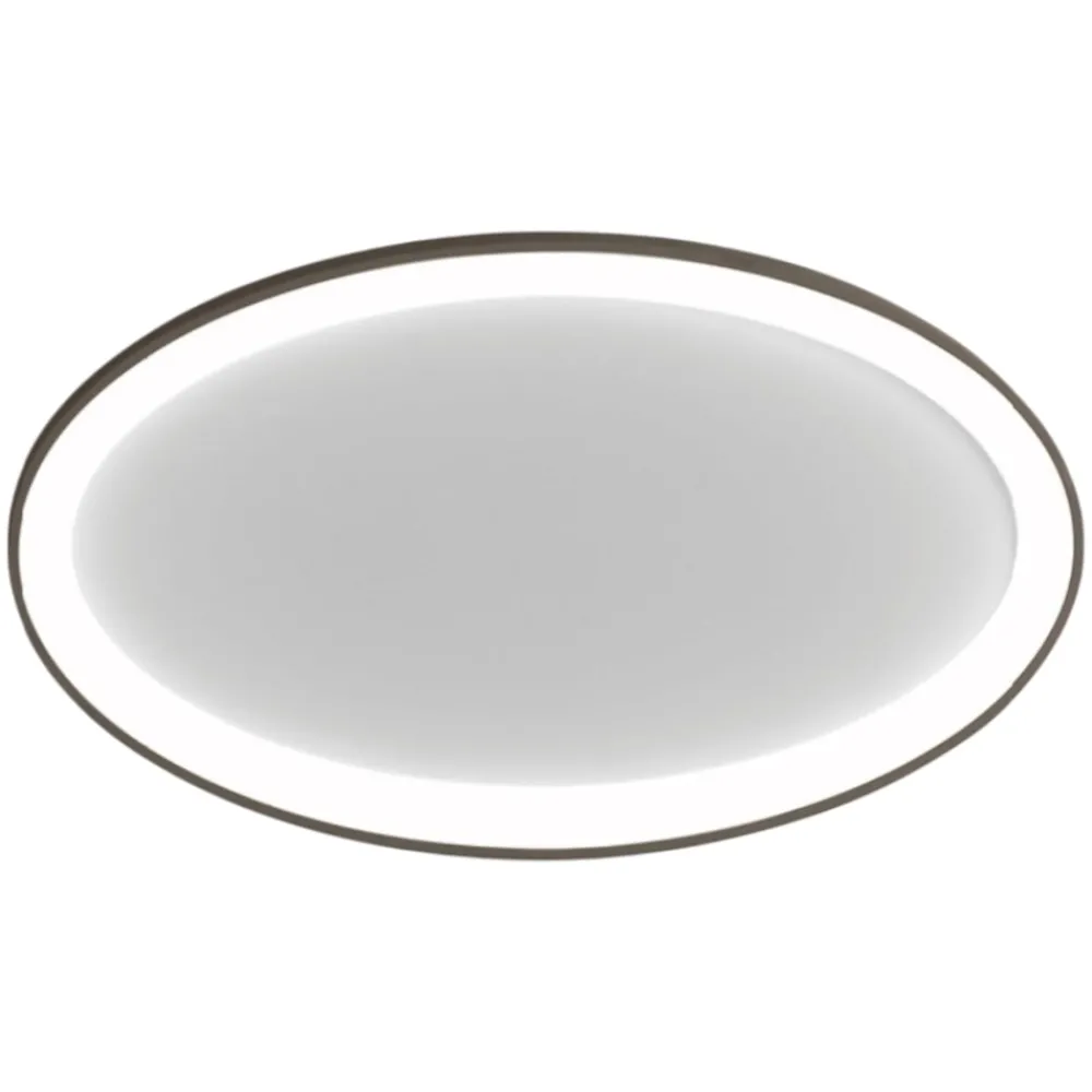 Plafoniere Moderne-Vivida International Plafoniera led 3000k 4000k dimmerabile ovale vivida lifering-o