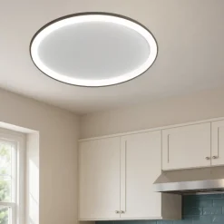 Plafoniere Moderne-Vivida International Plafoniera led 3000k 4000k dimmerabile ovale vivida lifering-o
