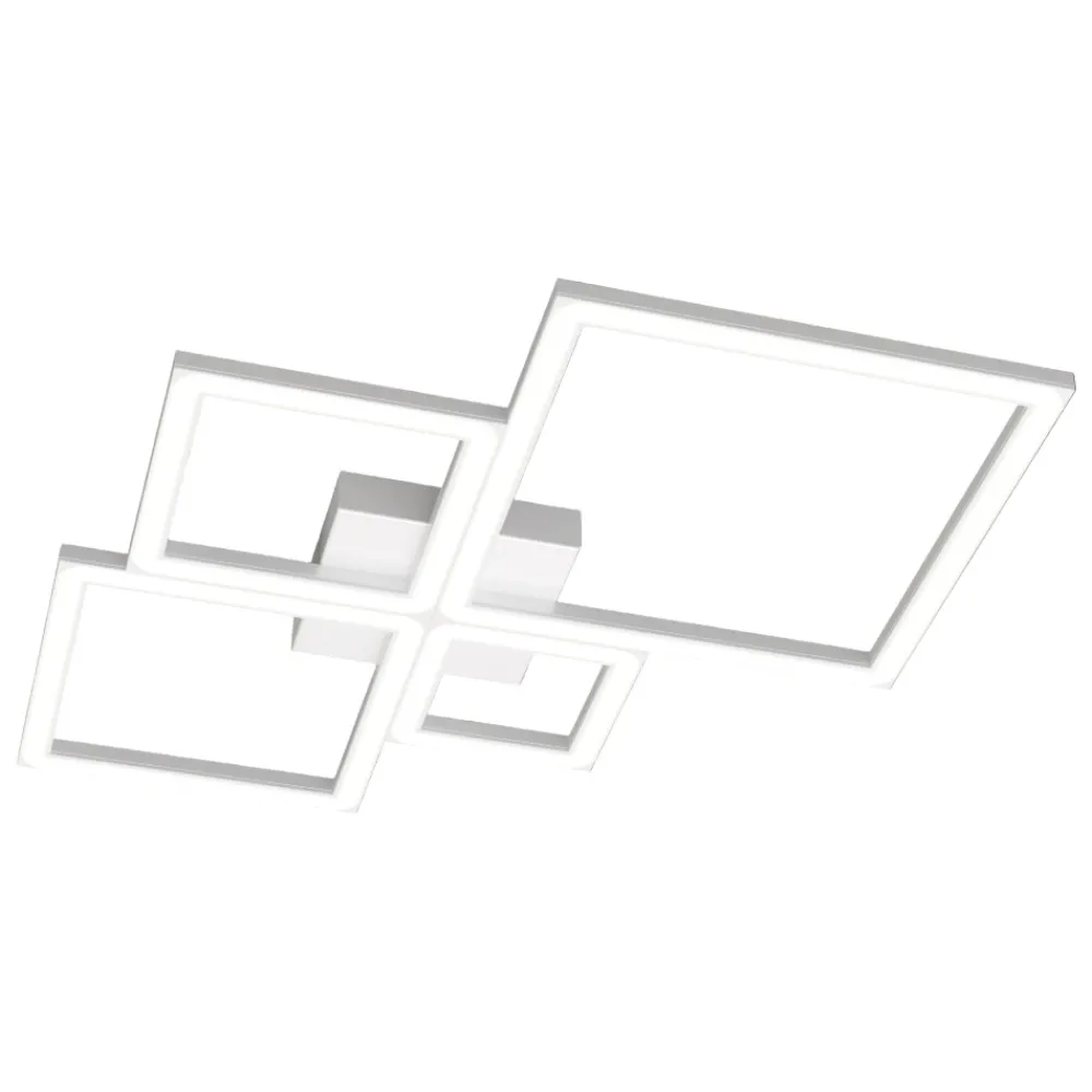 Plafoniere Moderne-Top Light Plafoniera led 3000k 4000k quadrata bianca per soggiorno