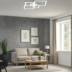 Plafoniere Moderne-Top Light Plafoniera led 3000k 4000k quadrata bianca per soggiorno