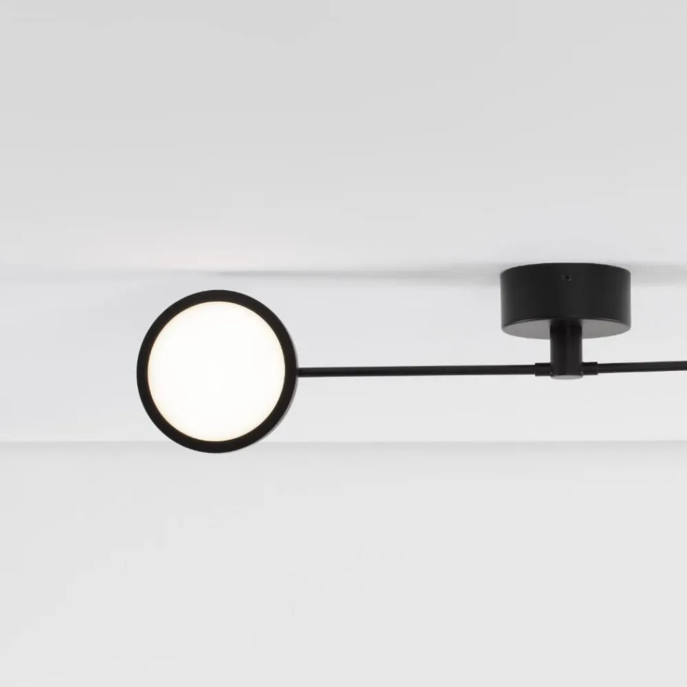 Plafoniere Moderne-Selezionato da Mazzolaluce Plafoniera led 3000k nera con luci orientabili per cucina