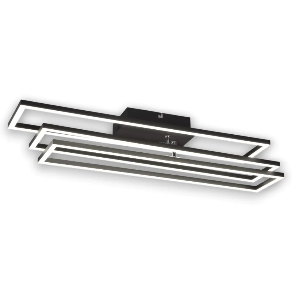Plafoniere Moderne-Selezionato da Mazzolaluce Plafoniera led 2700-6000k nera dimmerabile
