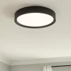 Plafoniere Moderne-Linea Light Plafoniera led 3000k nera tara ip40