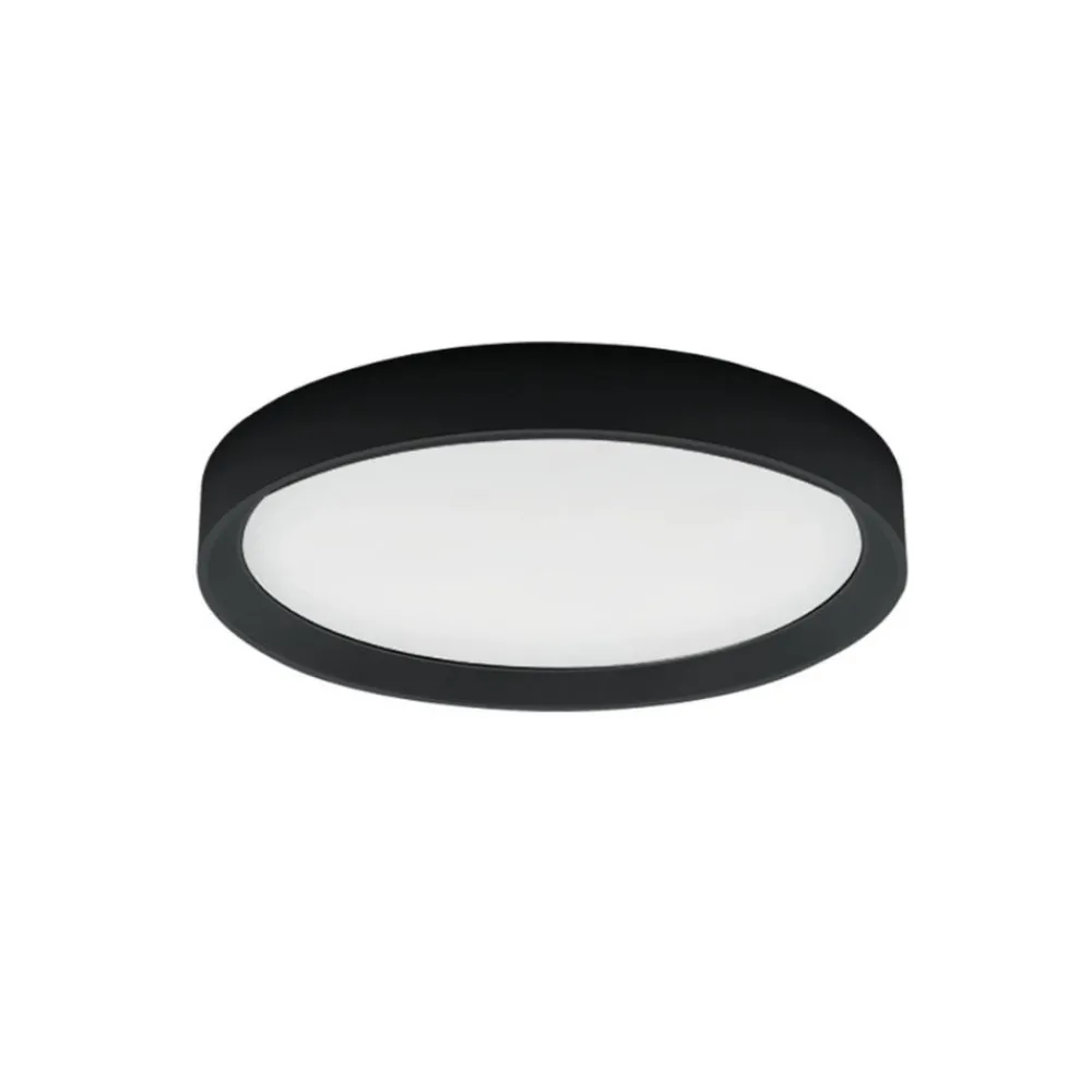 Plafoniere Moderne-Linea Light Plafoniera led 3000k nera tara ip40