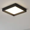 Plafoniere Moderne-Linea Light Plafoniera led 3000k nera tara ip40 quadrata