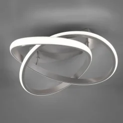 Plafoniere Moderne-Selezionato da Mazzolaluce Plafoniera led 4000k nickel opaco per soggiorno dimmerabile