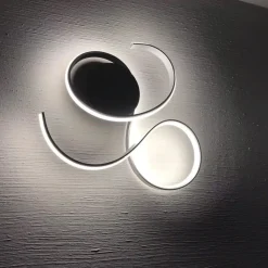Plafoniere Moderne-Ondaluce Plafoniera led 3000k pl twist gr bianco