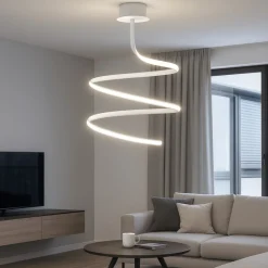 Plafoniere Moderne-Vivida International Plafoniera led 3000k originale dimmerabile vivida ribbon
