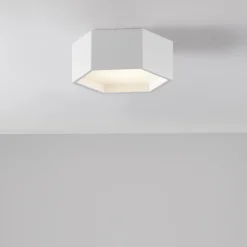 Plafoniere Moderne-Selezionato da Mazzolaluce Plafoniera led 3000k ottagonale bianca
