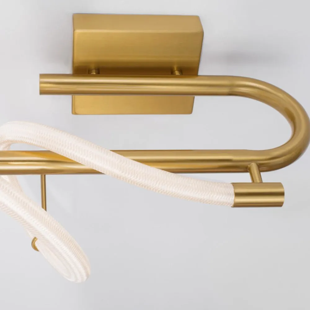Plafoniere Moderne-Selezionato da Mazzolaluce Plafoniera led 3000k per camera da letto design con tubo silicone