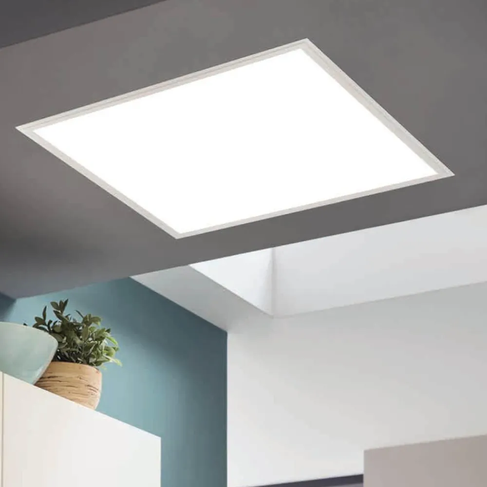 Plafoniere Moderne-Eglo Plafoniera led 4000k quadrata salobrena