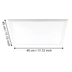Plafoniere Moderne-Eglo Plafoniera led 4000k quadrata salobrena