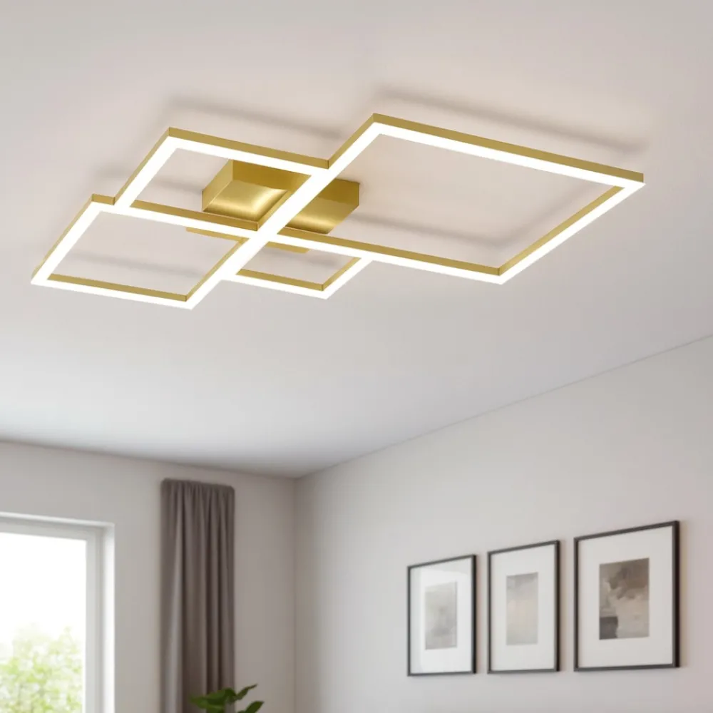Plafoniere Moderne-Top Light Plafoniera led 4000k quadrata toplight four squares