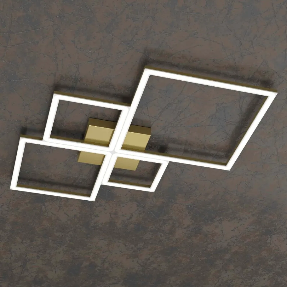Plafoniere Moderne-Top Light Plafoniera led 4000k quadrata toplight four squares