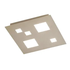 Plafoniere Moderne-IsyLuce Plafoniera led 3000k sabbia quadrata moderna