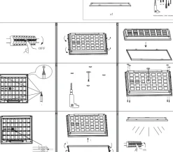 Plafoniere Moderne-Eglo Plafoniera led 4000k urtebieta urg19 quadrata