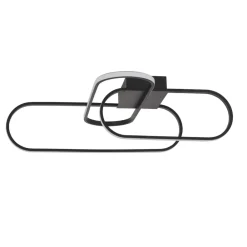 Plafoniere Moderne-Selezionato da Mazzolaluce Plafoniera led 3000k 38w nera design moderna per cucina