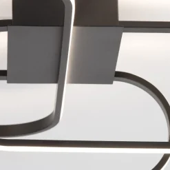 Plafoniere Moderne-Selezionato da Mazzolaluce Plafoniera led 3000k 38w nera design moderna per cucina