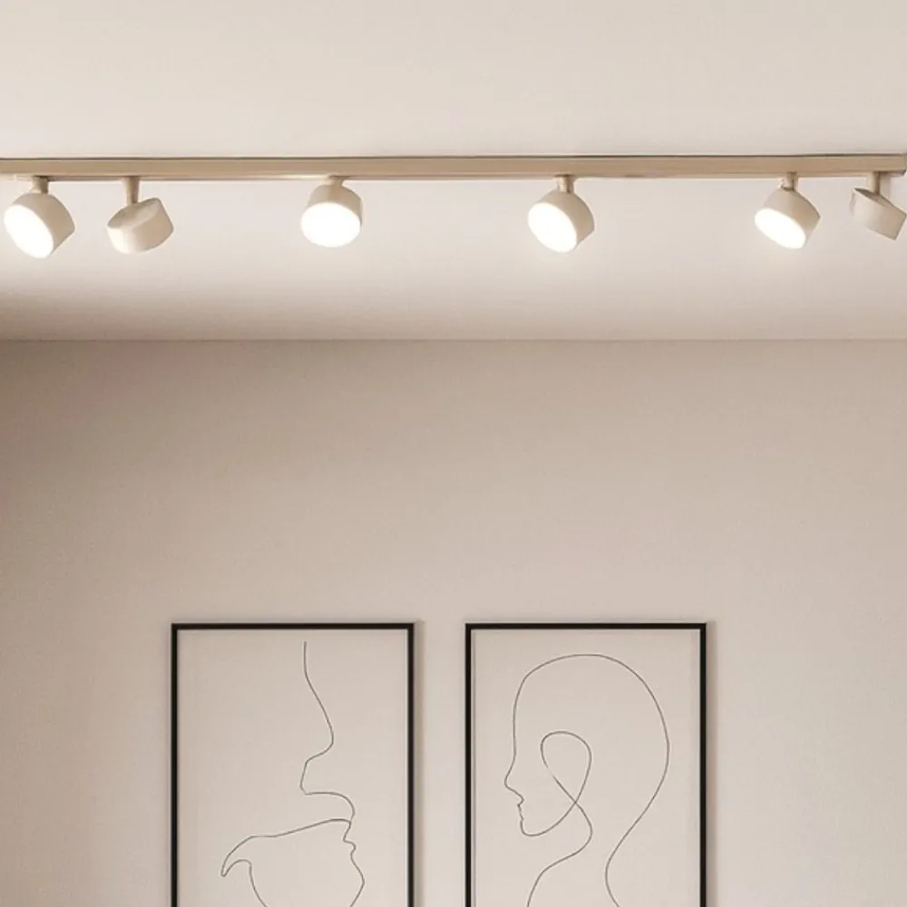 Plafoniere Moderne-Top Light Plafoniera led 6 luci orientabili sabbia toplight